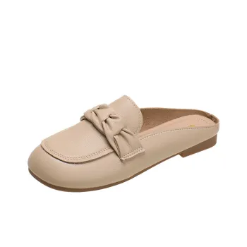 Puppytown Rubber Sole Abrasion Resistant Slip Resistant Wrap toe Slippers Women's