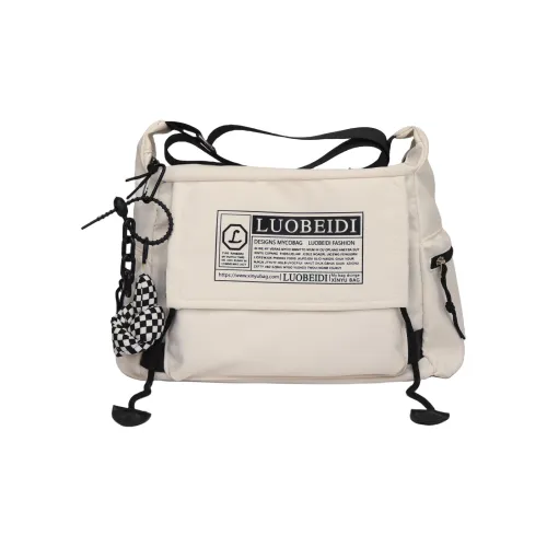 Kaka Tree Oxford Shoulder Bag, Crossbody Bag Unisex Beige White Black/Black/Beige White Blue