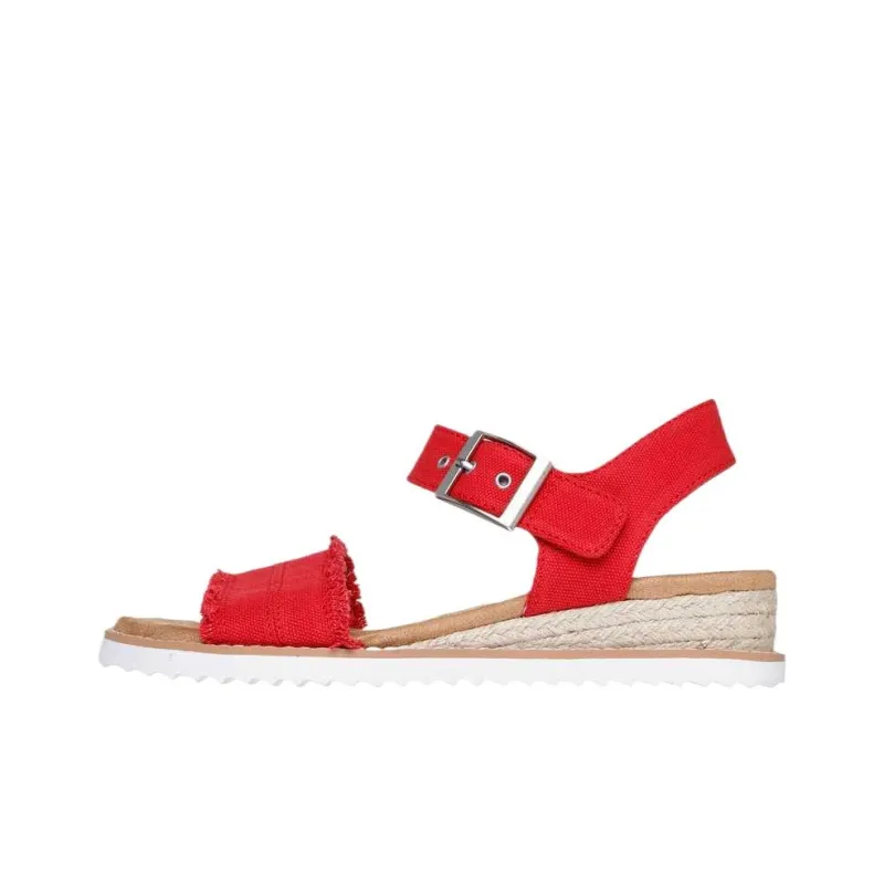 Skechers One Strap Sandals Women's Red-0