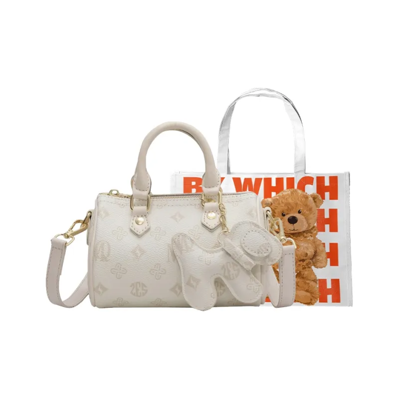 Bywhich PU Boston Bag Handbag Women's Multicolor-0