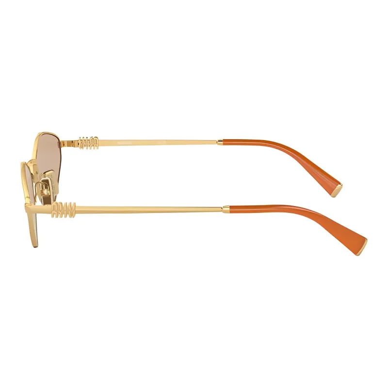 MIU MIU Eyewear Logo lettering Geometric frame Sunglasses-2