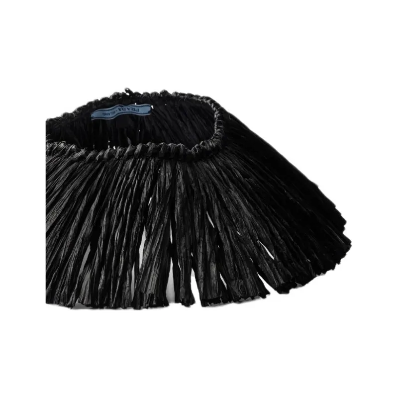 PRADA Viscose Sun Protection Hats Women's Black-2