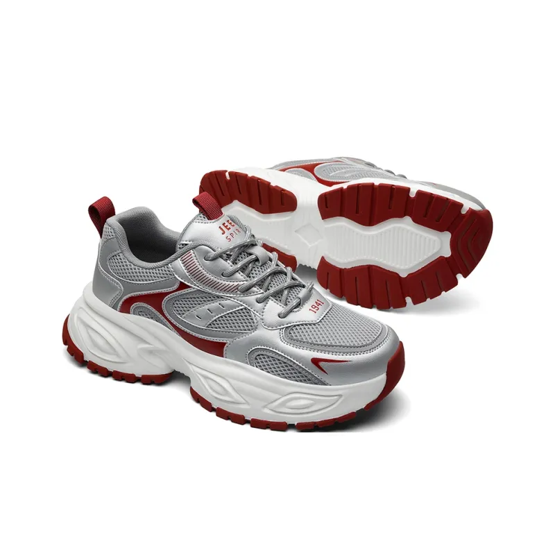 JEEP SPIRIT Slip Resistant, Abrasion Resistant, Breathable, Height Increasing Low Top Chunky Sneakers Men's-20