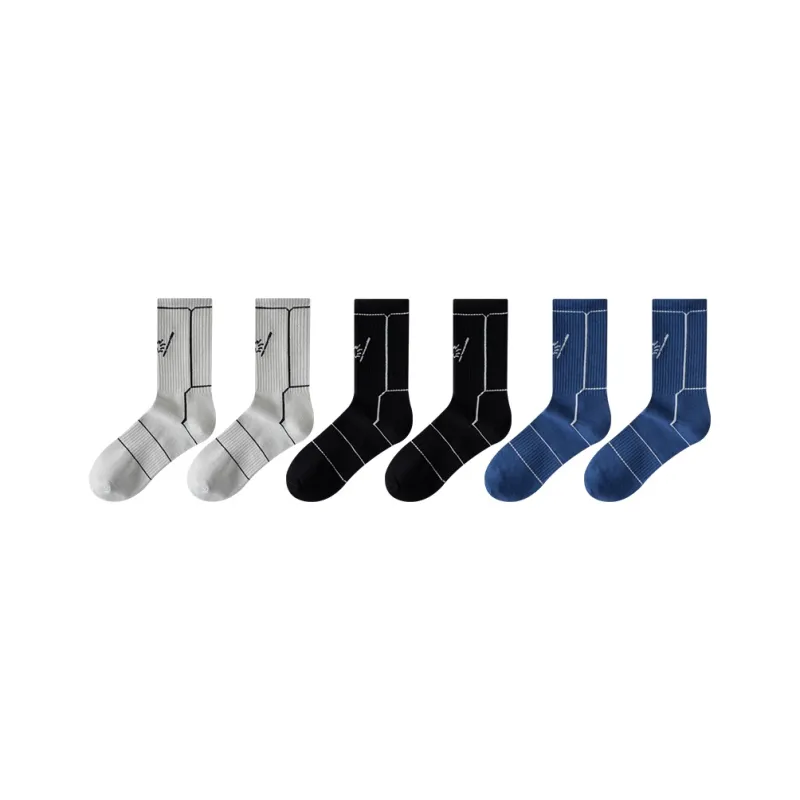 Cotton Gene Mid Calf Socks Men's Combo Set-36