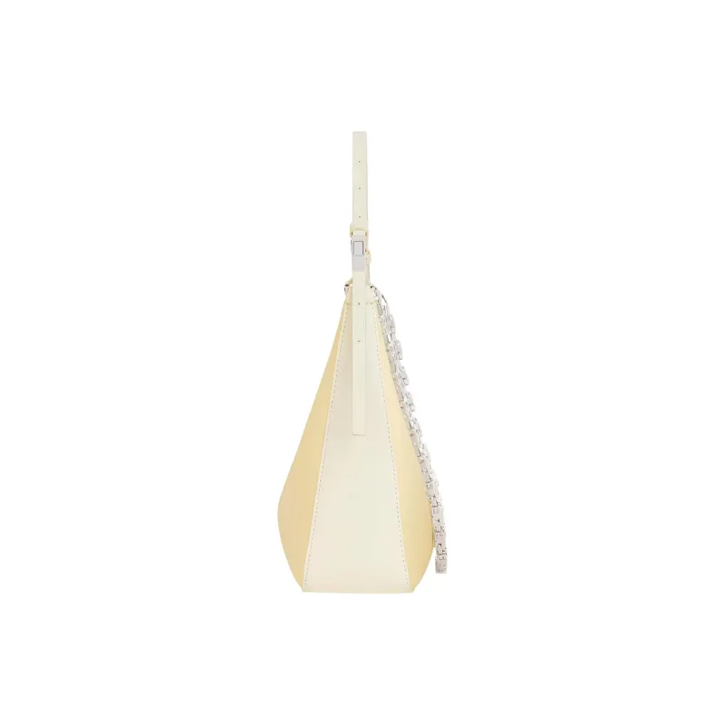 Givenchy Washed Cotton Canvas One Shoulder Handbags Small Size Women's Light Yellow-1