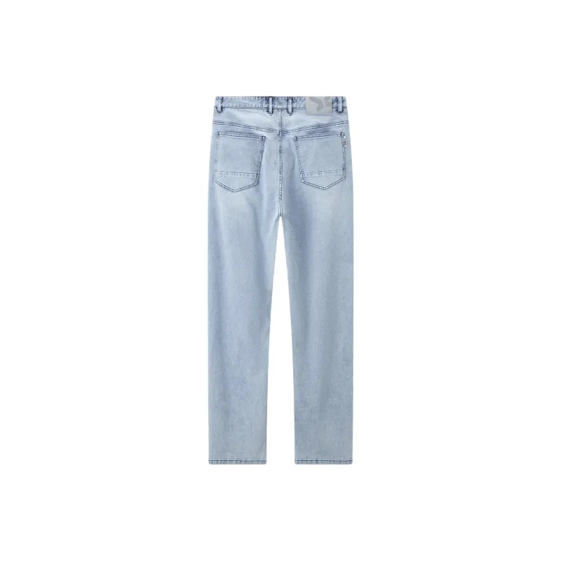 Jiumuwang Men's Pants Expert Comfort Jeans Men's Light Blue-1