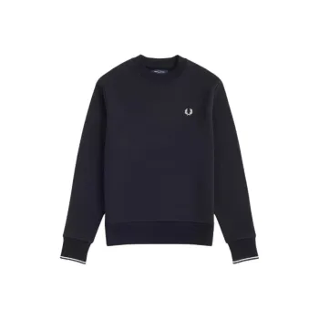 FRED PERRY Logo Embroidered Crewneck Sweatshirt