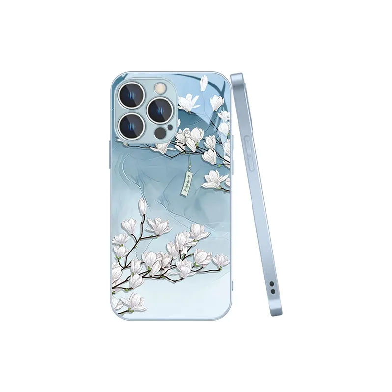 MSMF Glass Material Phone Cases Compatibility With Apple/Apple 13/16 Pro/14/15 Plus/12 Pro Max/11/XS/X Refreshing-1