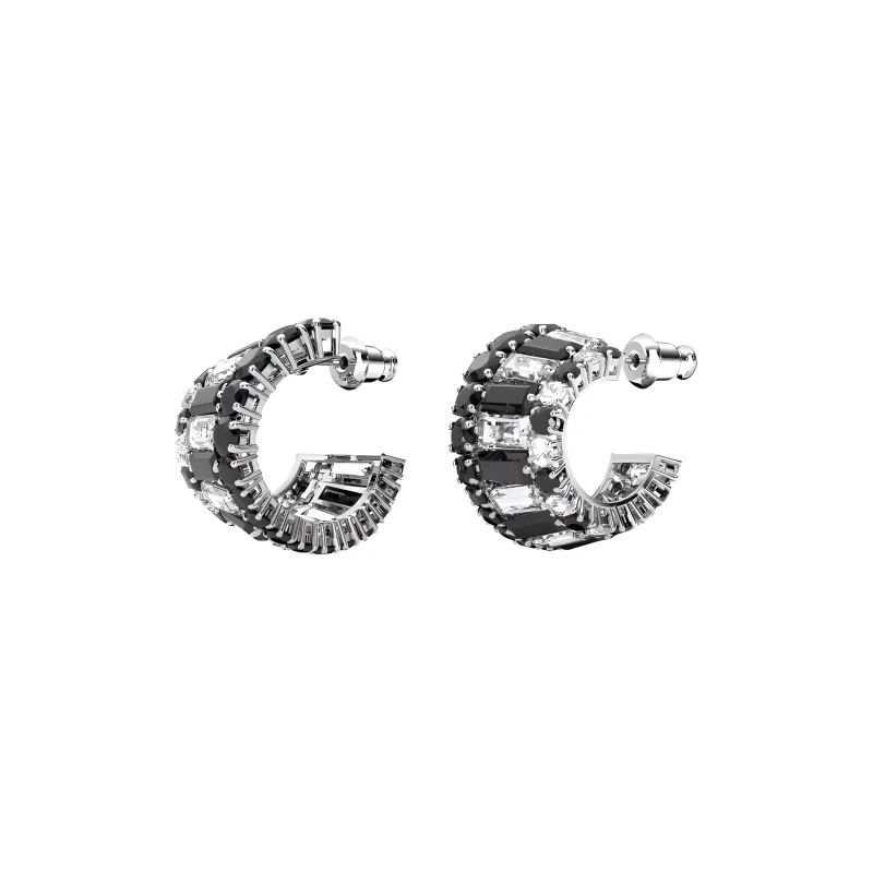 Swarovski Hyperbola Earrings Women's Black-1
