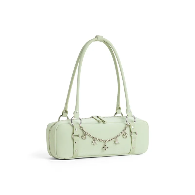 JACD PU Shoulder Bag Women's Apricot/Green-8