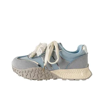 Than Than Me Anti Slip Wear Resistant Low Top Skateboard Shoes Women's Blue
