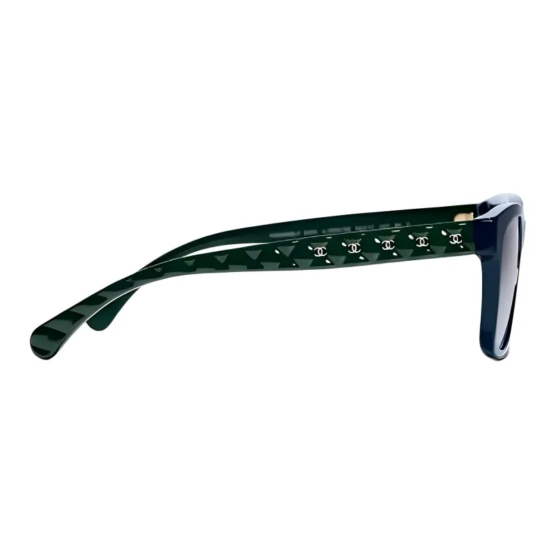 CHANEL Acetate Rectangular Sunglasses Women's-2