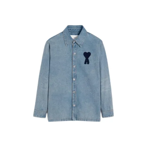 AMIPARIS Paris Ami De Coeur Denim Overshirt