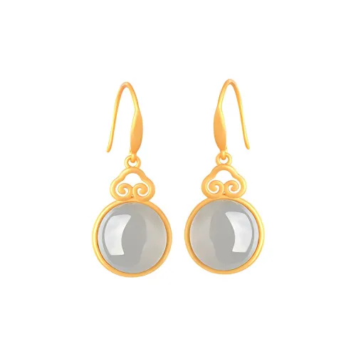 xiaoyinjiang Hetian Jade Earrings Women's