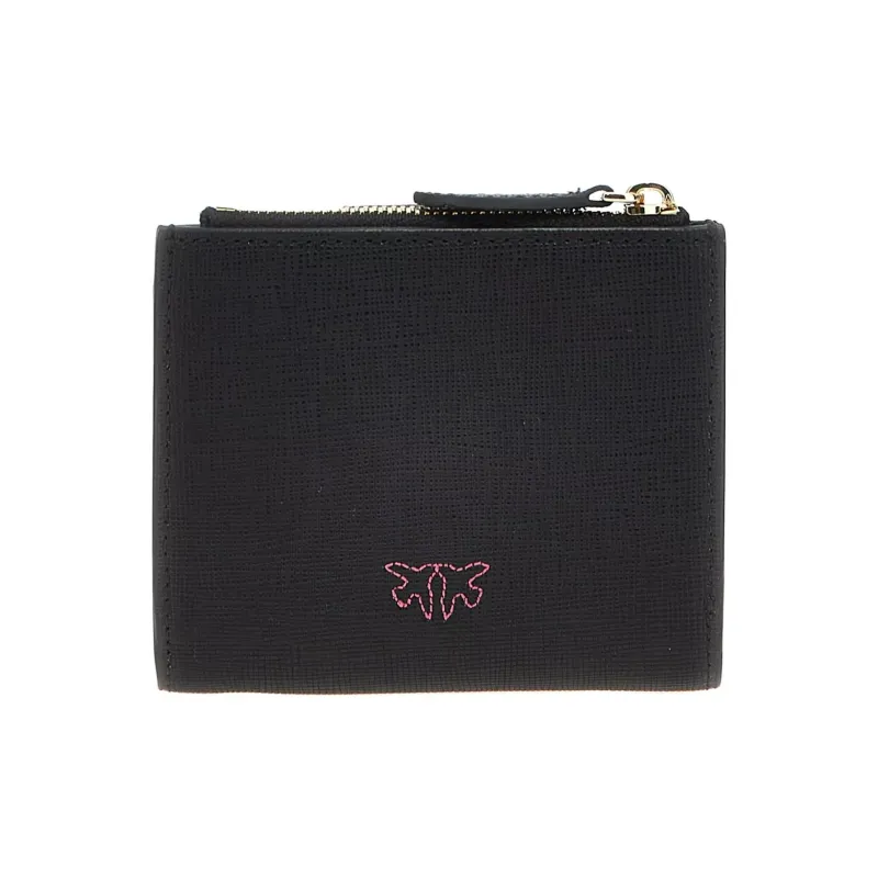 PINKO Calfskin Wallet Women's Black-1