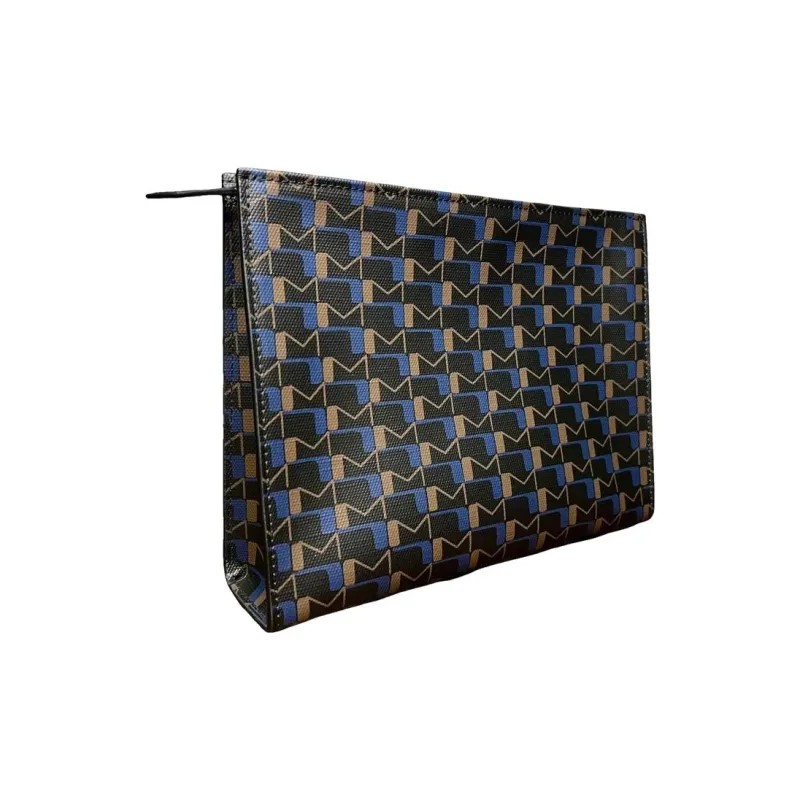 Moynat Canvas Clutch Large Size Men's Blue/Black-1