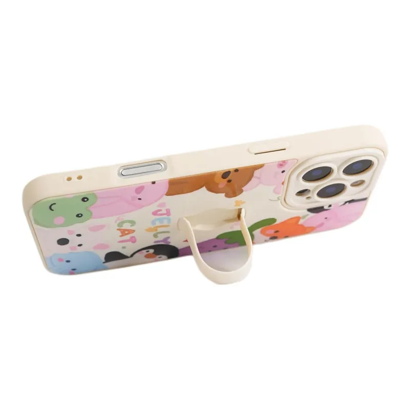 Sopi TPU Material Jellycat Edge Animal Collection Phone Cases Compatible With IPhone 16/15 Pro Max/Apple 13/14 Pro/Max-4