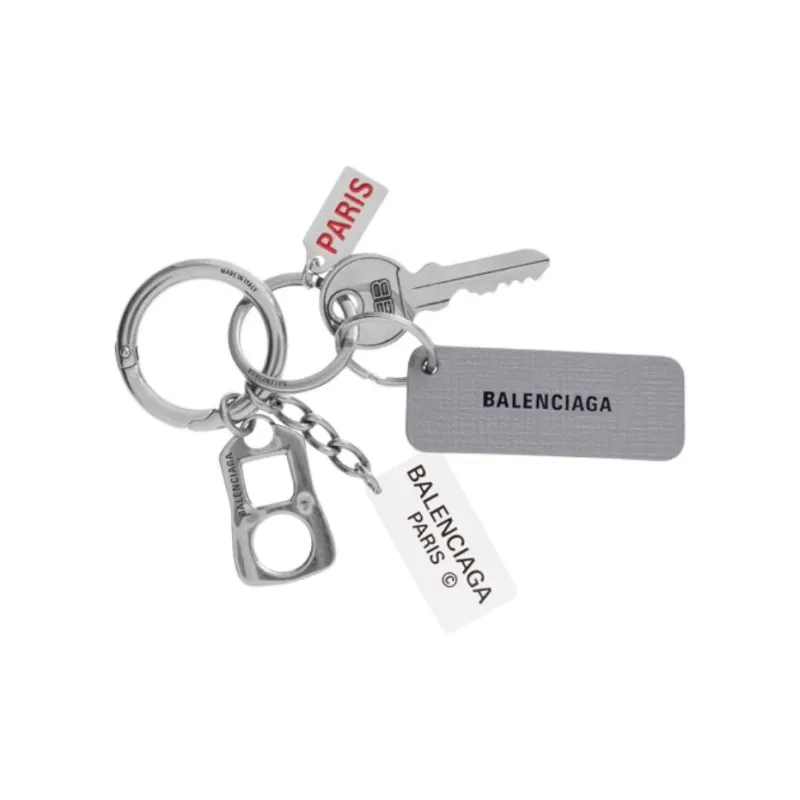 Balenciaga Keychains Unisex Silver-1