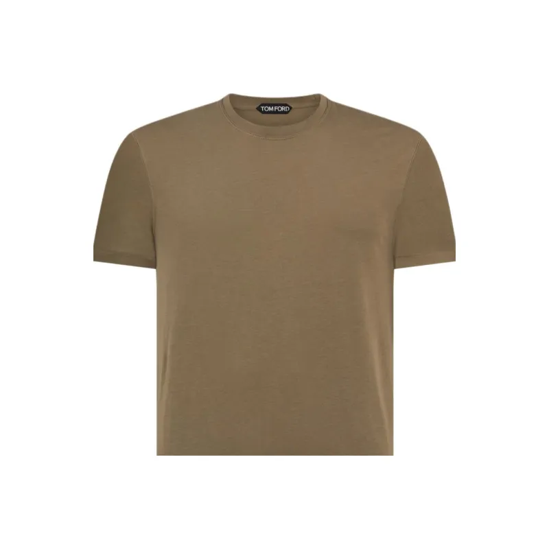 TOM FORD Logo embroidered Jersey T shirt-4