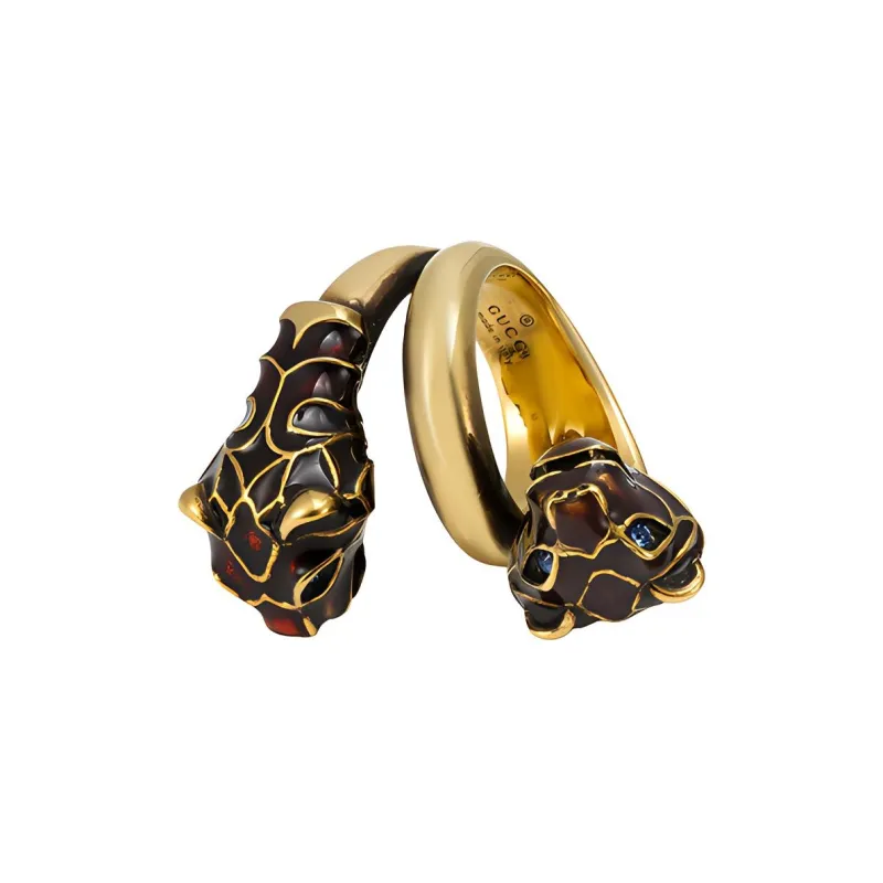 GUCCI Artificial Crystal Rings Unisex-2
