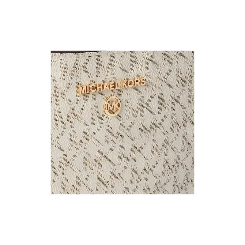 MICHAEL KORS Jet Set Charm PU Handbag, Shoulder Bag Medium Size Women's Beige-2