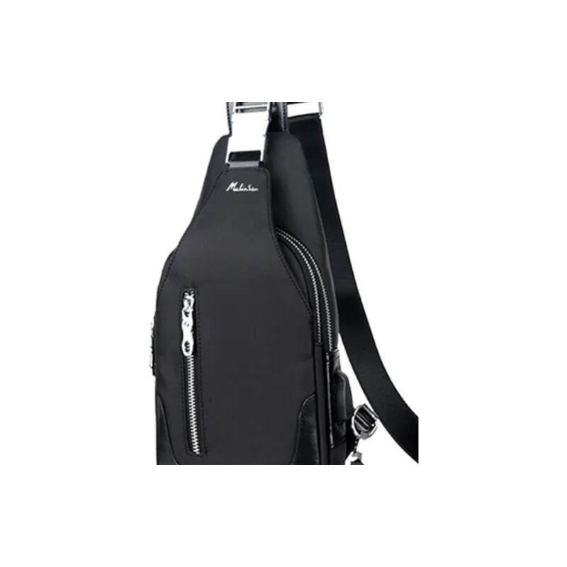 Mulinsen Polyester Sling Bag Regular Unisex Black/Light Gray-2