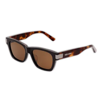 VEDI VERO Acetate Square Sunglasses Unisex Brown