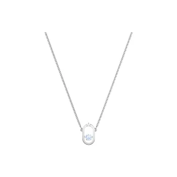 Swarovski Una Artificial Crystal Necklaces Women's Silver
