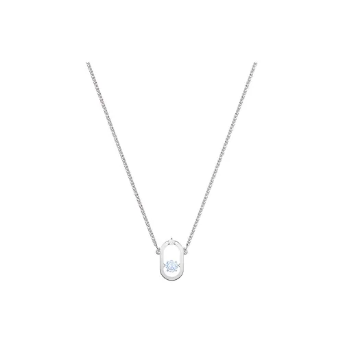 Swarovski Una Artificial Crystal Necklaces Women's Silver