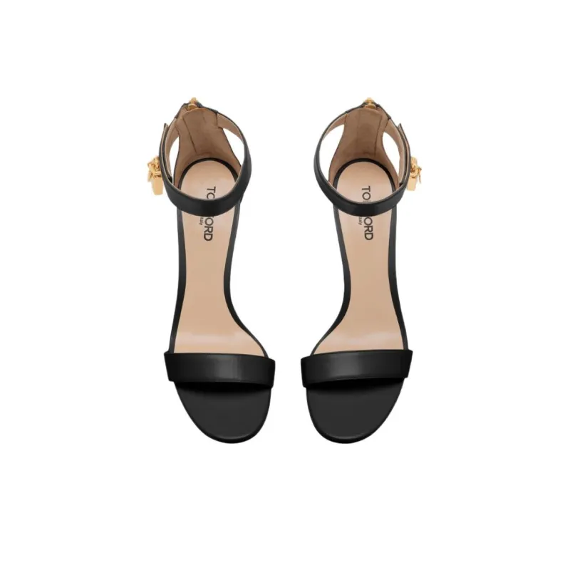 TF One Strap Sandals 8.5cm Women's Black-4