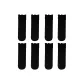 [8 Pack]8 Pairs (Black)