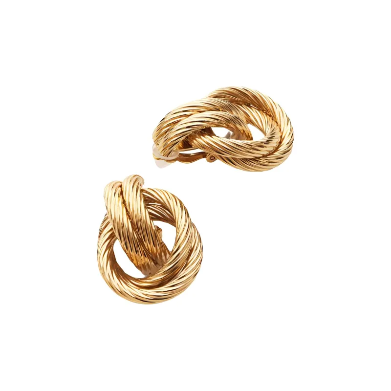 Givenchy 1990 2000s Door knocker Clip on Earrings-1