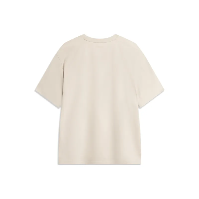 LiNing Sports Life Collection T Shirt Unisex Oat Gray-1