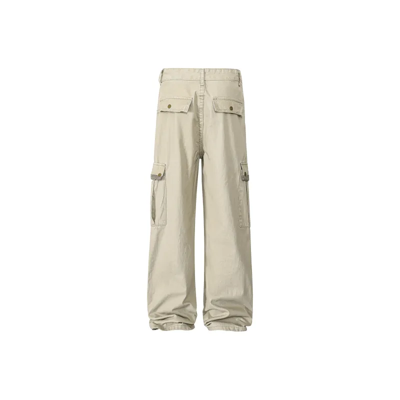 HOKLV Cargo Pants Unisex Light Green-1