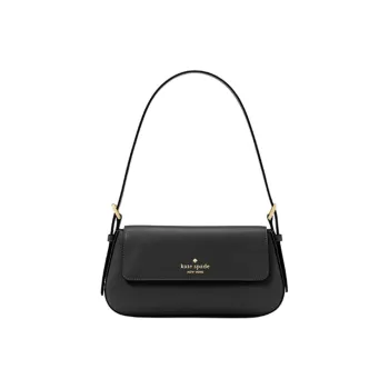 Kate Spade Cow Leather Shoulder Bag Trumpets Women's Black
