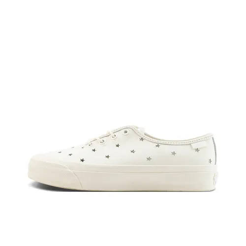 Vans Authentic One Piece Abrasion Resistant Breathable Low Top Skateboard Shoes Unisex Ecru