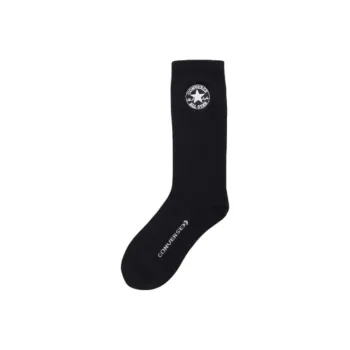 Converse Chuck Patch Mid Calf Socks Unisex 1 Pack Black