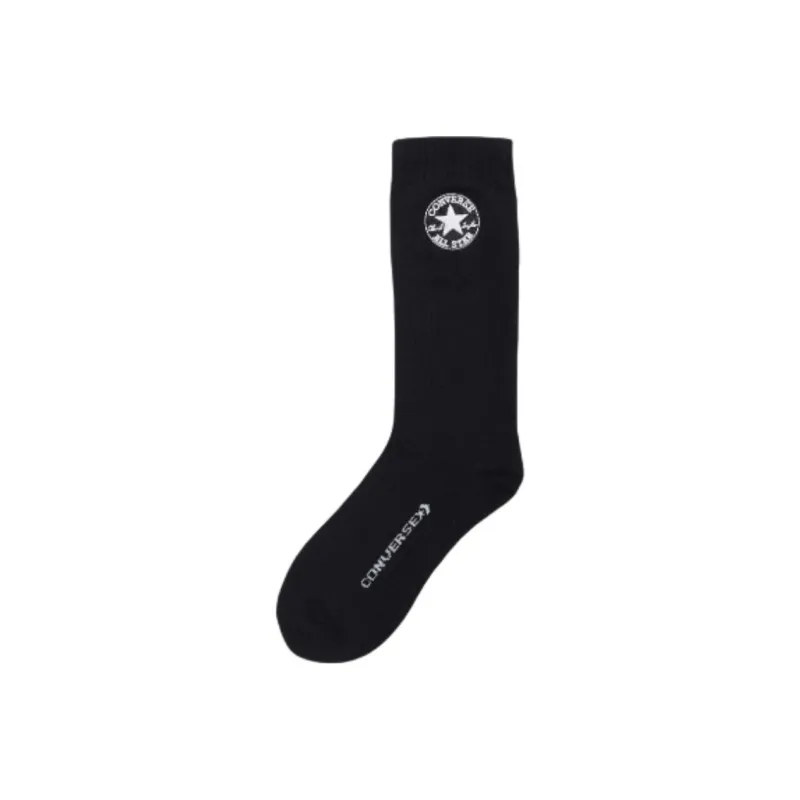 Converse Chuck Patch Mid Calf Socks Unisex 1 Pack Black-0