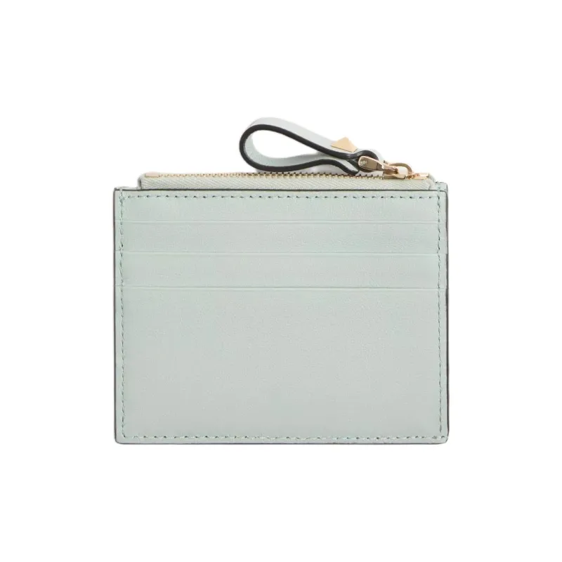 Valentino ROCKSTUD Calfskin Coin Purse Women's Space Gray-2