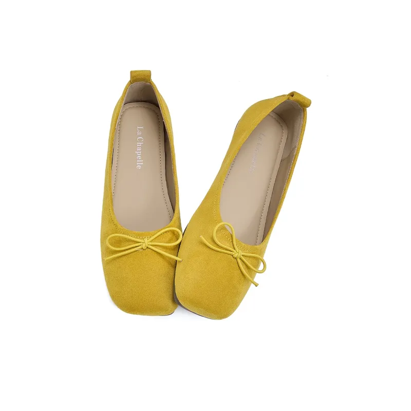 La Chapelle Casual Single Shoes Women's Yellow-2
