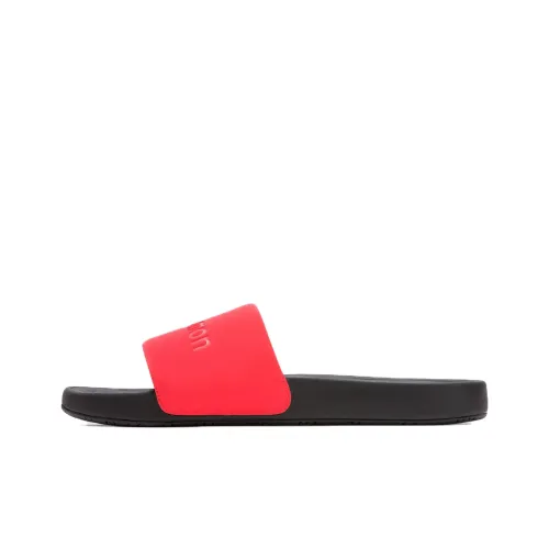 Lululemon Restfeel Slide Rubber Sole Slip Resistant Abrasion Resistant Slide Slippers Men's Black Red