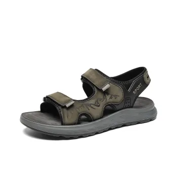 QIUTEXIONG Beach Sandals Men Sand/Gray