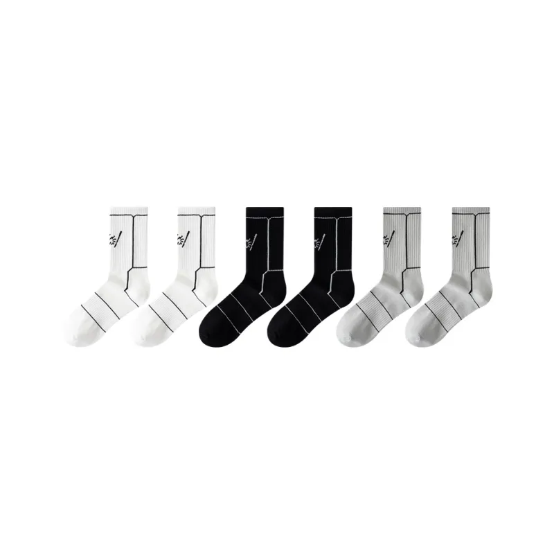 Cotton Gene Mid Calf Socks Men's Combo Set-21
