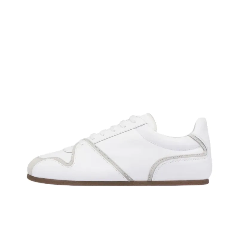 MOSCHINO Logo Embossed Lace Up Sneakers-0