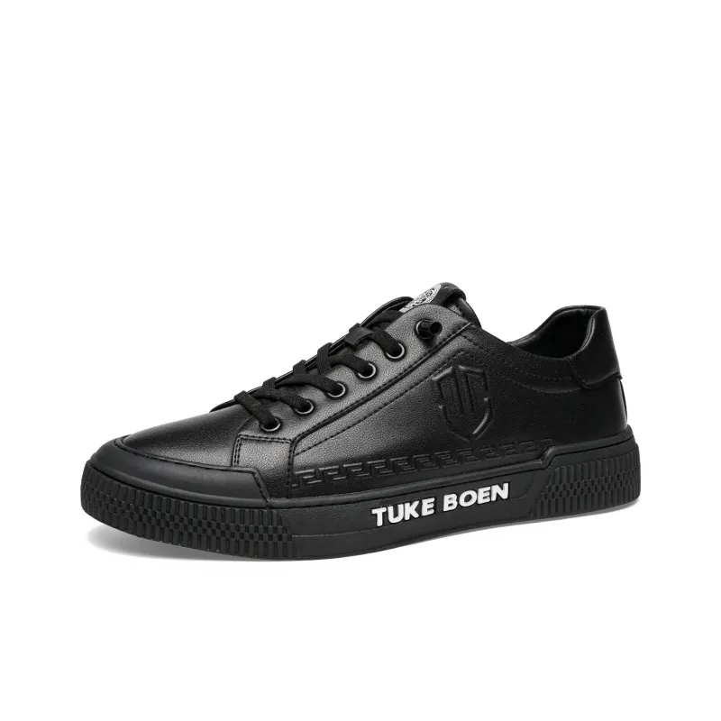 HD Slip Resistant, Abrasion Resistant, Lightweight, Breathable Low Top Skateboard Shoes Men's Black-0