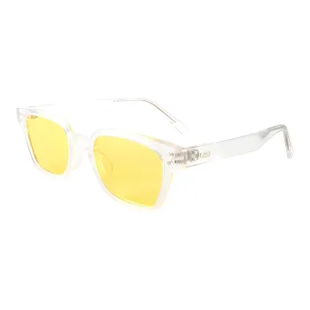 MUZU TR/Memory Plastic Square Sunglasses Unisex