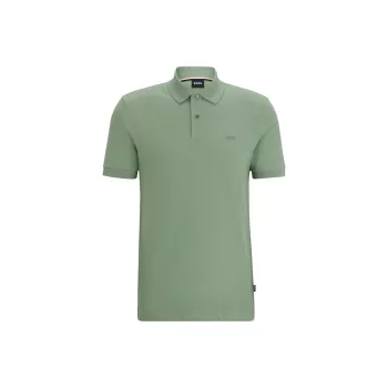 HUGO BOSS Logo embroidered Cotton Polo Shirt