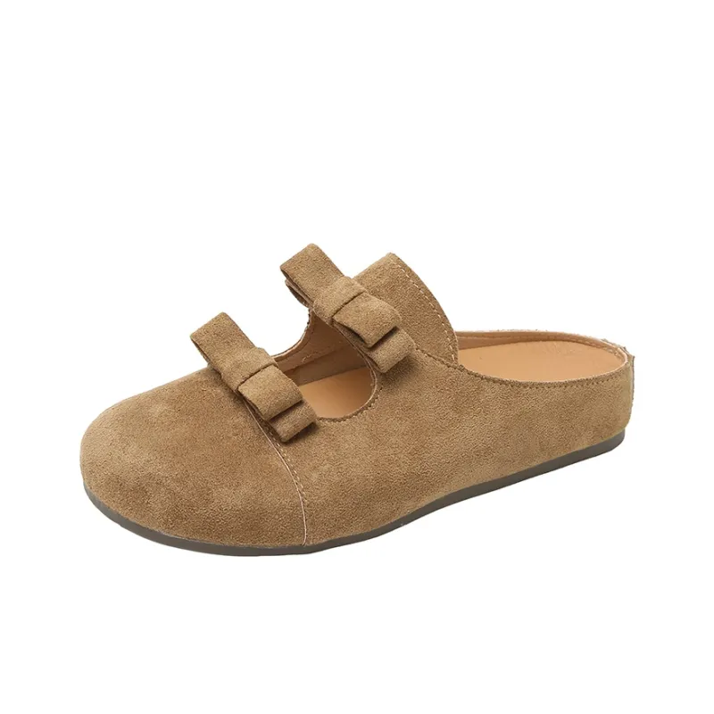 Puppytown Rubber Sole Slip Resistant Abrasion Resistant Wrap toe Slippers Women's-6