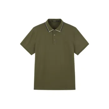 YOUNGOR Polo Shirts Men Olive Green