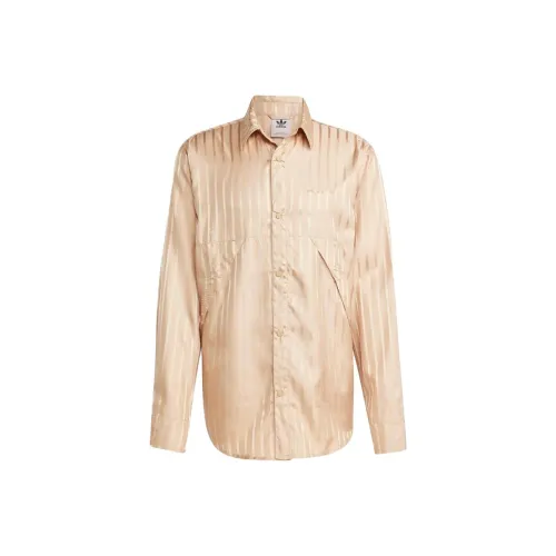 Adidas Originals Shirts Men Beige Yellow